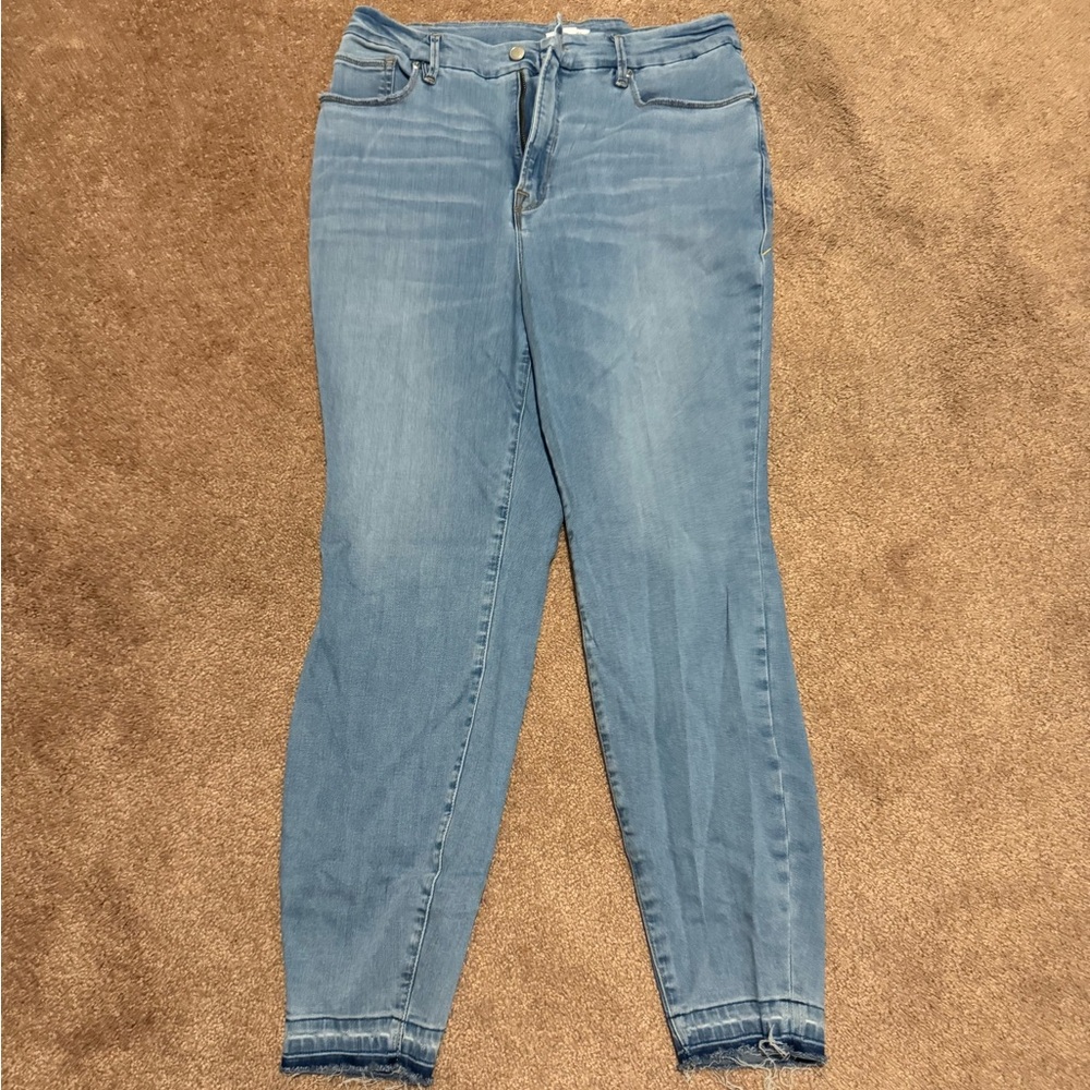 Good American Light Wash Skinny Size 15